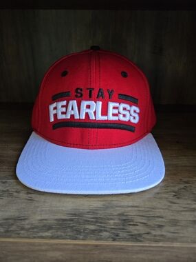 Nikki Bella Stay Fearless White Brim Snapback WWE Baseball Cap Hat